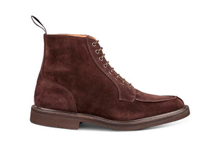 Lawrence Apron Front Derby Boot - Coffee Suede
