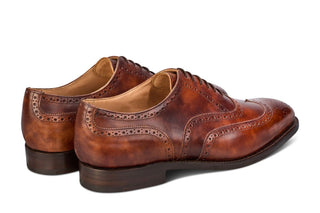 Piccadilly Brogue Oxford City Shoe - Brown Museum - R E Tricker Ltd
