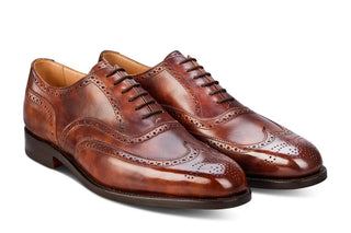 Piccadilly Brogue Oxford City Shoe - Brown Museum - R E Tricker Ltd