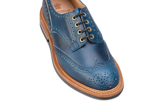 Bourton Country Shoe - Parisian Blue - R E Tricker Ltd