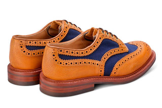 Bowood Country Shoe - Tan/Navy Two Tone - R E Tricker Ltd