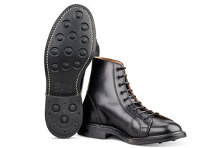Ethan Monkey Boot - Black Calf - R E Tricker Ltd