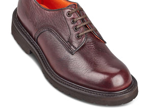 Linda Derby Tramper Shoe - Olivvia Deerskin - Burgundy - R E Tricker Ltd