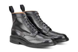 STOW COUNTRY BOOT - BLACK - R E Tricker Ltd
