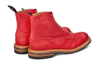 Stow Country Boot - Red Scotch Grain - R E Tricker Ltd