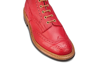Stow Country Boot - Red Scotch Grain - R E Tricker Ltd