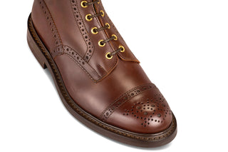 7046 - Men's Derby ToeCap Brogue Boot - Naster MC