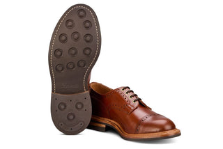 7047 - Men's Derby ToeCap Brogue - Beechnut Antique - R E Tricker Ltd