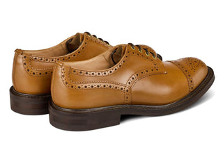 7047 - Men's Derby ToeCap Brogue - Chestnut Windsor Bonaudo - R E Tricker Ltd
