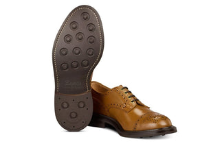 7047 - Men's Derby ToeCap Brogue - Chestnut Windsor Bonaudo - R E Tricker Ltd