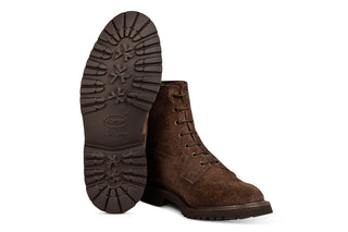 Burford Country Boot - Charcoal Coarse Suede