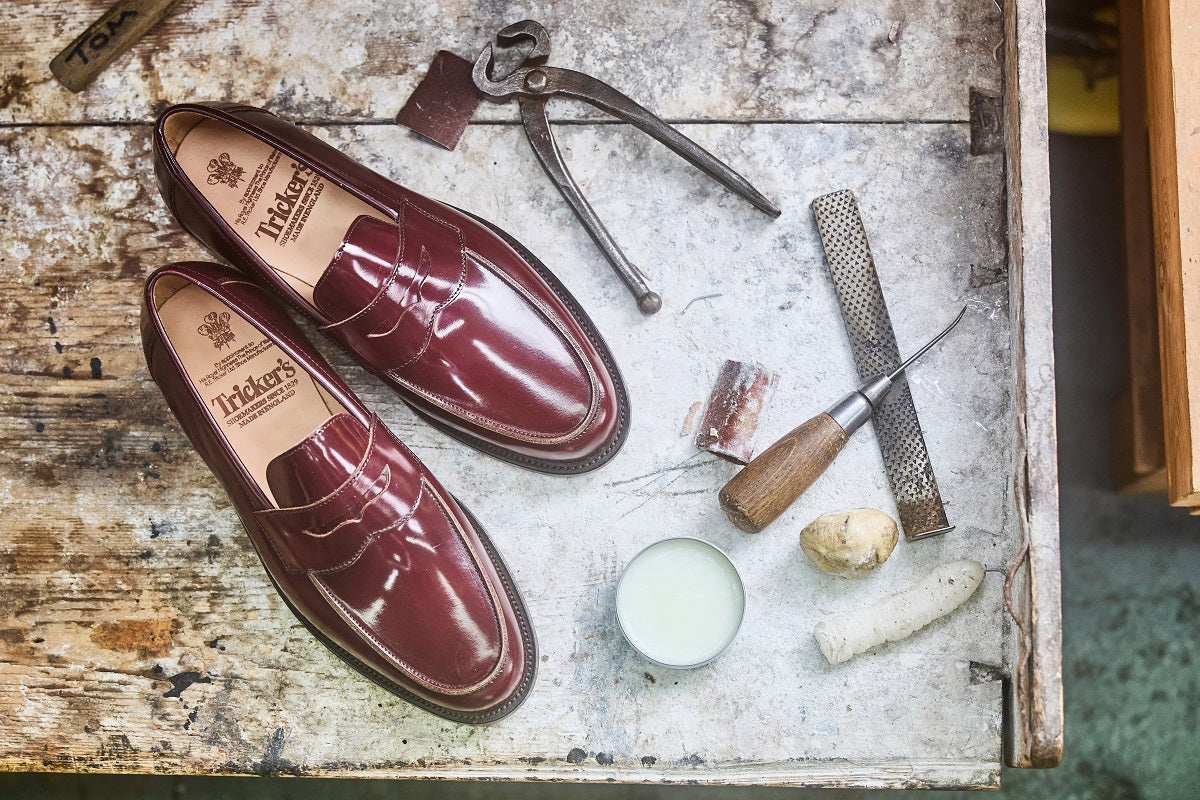 Chicago Penny Loafer Burgundy Bookbinder R E Tricker Ltd