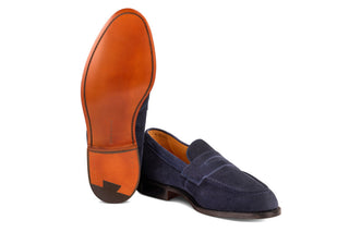 Havard Penny Loafer - Denim Castorino Suede
