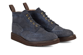 Jimmy Country Boot - Navy Olivvia Nubuck