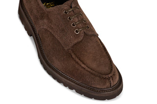 Kilsby Derby Shoe - Charcoal Coarse Suede