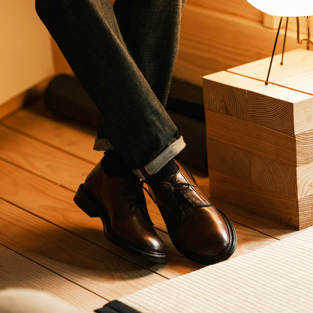 Robert Derby Shoe - Espresso Burnished – R E Tricker Ltd Robert Derby Shoe - Espresso Burnished – R E Tricker Ltd