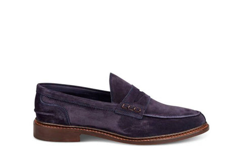 Adam Penny Loafer - Navy Suede, view 1