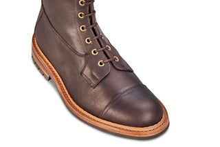 Allan Toe Cap Boot - Brown Pampus (Tricker's Exclusive) - R E Tricker Ltd