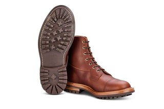 Allan Toe Cap Boot - Whisky Pampus (Tricker's Exclusive) - R E Tricker Ltd