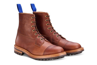 Allan Toe Cap Boot - Whisky Pampus (Tricker's Exclusive) - R E Tricker Ltd