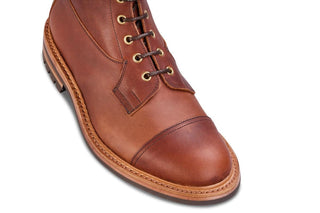 Allan Toe Cap Boot - Whisky Pampus (Tricker's Exclusive) - R E Tricker Ltd