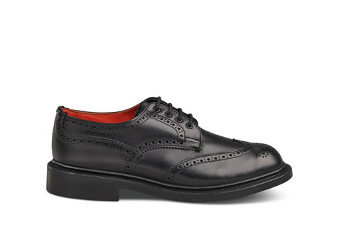 Anne Brogue Country Shoe - Black, view 1