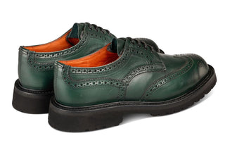Anne Brogue Country Shoe - Green Ecopel - R E Tricker Ltd