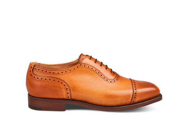 Belgrave Toecap Oxford City Shoe - 1001 Burnished