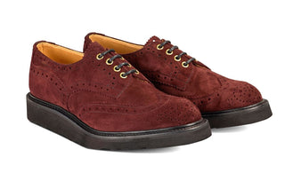 Bourton Country Shoe - Barolo Castorino Suede - R E Tricker Ltd