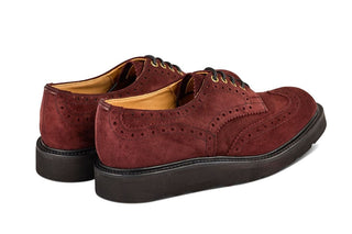 Bourton Country Shoe - Barolo Castorino Suede - R E Tricker Ltd