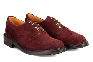 Bourton Country Shoe - Barolo Castorino Suede - R E Tricker Ltd