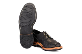 Bourton Country Shoe - Black Buffalo (Tricker's Exclusive) - R E Tricker Ltd