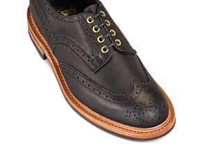 Bourton Country Shoe - Black Buffalo (Tricker's Exclusive) - R E Tricker Ltd
