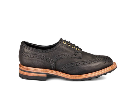 Bourton Country Shoe - Black Buffalo (Tricker's Exclusive), view 1