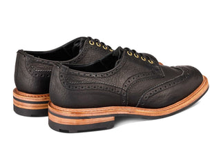 Bourton Country Shoe - Black Buffalo (Tricker's Exclusive) - R E Tricker Ltd