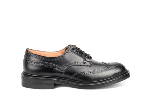 靴 tricker's bourton 6 bourton-country-shoe-black-