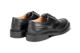 BOURTON COUNTRY SHOE - Black Calf (6 Fitting) - R E Tricker Ltd