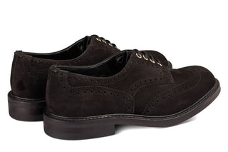 Bourton Country Shoe - Black Hydro Nubuck - R E Tricker Ltd