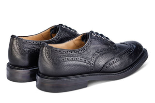 Bourton Country Shoe - Black Muflone - R E Tricker Ltd