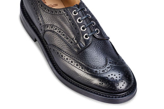 Bourton Country Shoe - Black Muflone - R E Tricker Ltd