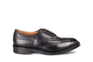 Bourton Country Shoe - Black Olivvia Heavy - R E Tricker Ltd