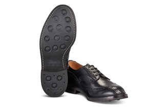 Bourton Country Shoe - Black Olivvia Heavy - R E Tricker Ltd