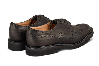 Bourton Country Shoe - Black Pampus - R E Tricker Ltd