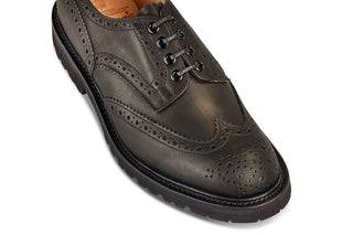 Bourton Country Shoe - Black Pampus - R E Tricker Ltd