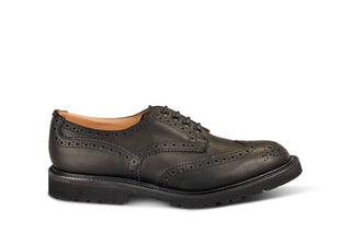 Bourton Country Shoe - Black Pampus - R E Tricker Ltd