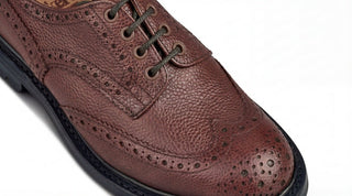 BOURTON COUNTRY SHOE - BROWN ZUG GRAIN (6 Fitting) - R E Tricker Ltd