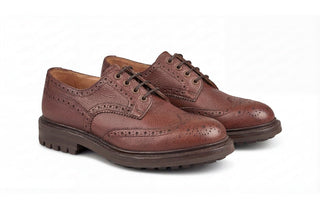 BOURTON COUNTRY SHOE - BROWN ZUG GRAIN (6 Fitting) - R E Tricker Ltd
