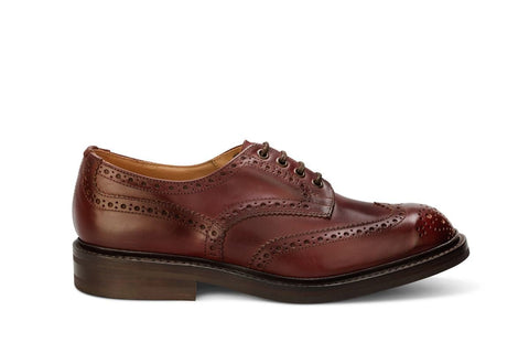 Bourton Country Shoe - Burgundy Burnished, view 1