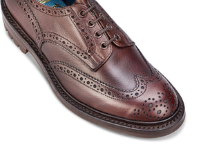 Bourton Country Shoe - Espresso Scotch Grain - R E Tricker Ltd