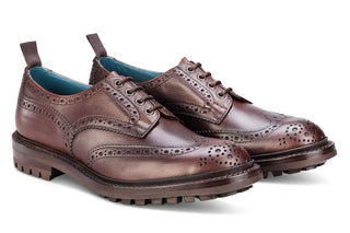 Bourton Country Shoe - Espresso Scotch Grain - R E Tricker Ltd